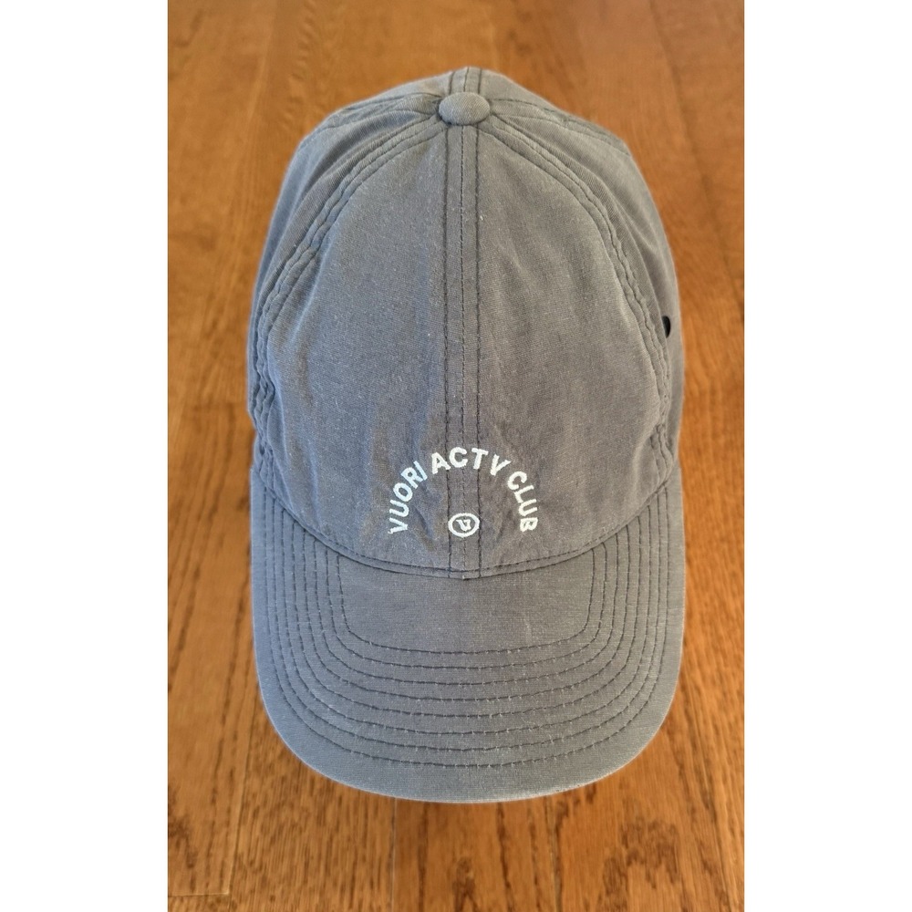 Vuori Actv Club Dad Hat Patina Grey Activewear One Size Adjustable Strap